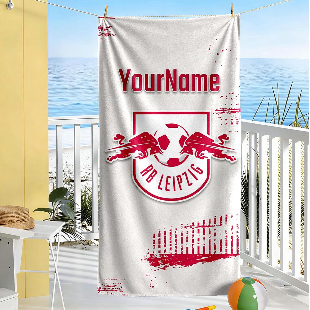 Rb Leipzig Customizable Name Beach Towel Super Soft Absorbent Portable For Swimmingbeachcamping Travel Beach Accessoriesgym