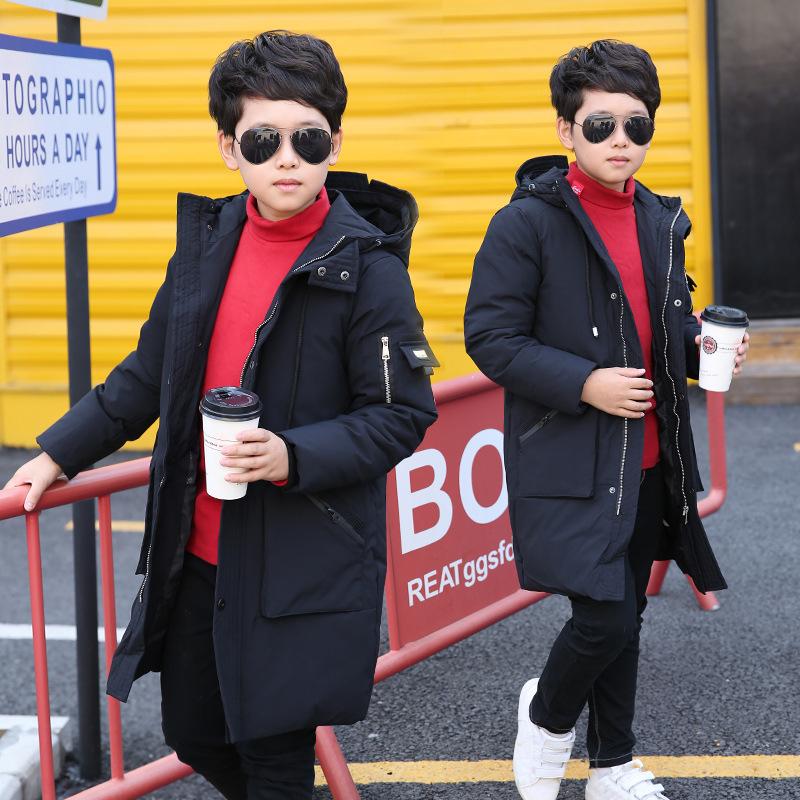 Children Clothing Boy Clothes Warm Winter Down Cotton Jacket Hooded Coat Teen Thicken Outerwear Kids Waterproof Parka