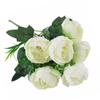 6 Heads Peony Artificial Flower Multicolor Silk Petals Fake Flower Big Size Floral Arrangement Simulation Peony Flower