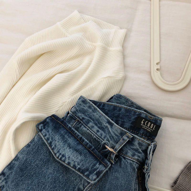 Turtleneck Sweaters Autumn Spring Long Sleeve Knitwear Sweaters Women Slim Knitwear Solid Pullover Tops