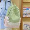 Backpack Fashionable Nylon With Color Contrast Design For School And Outings Use