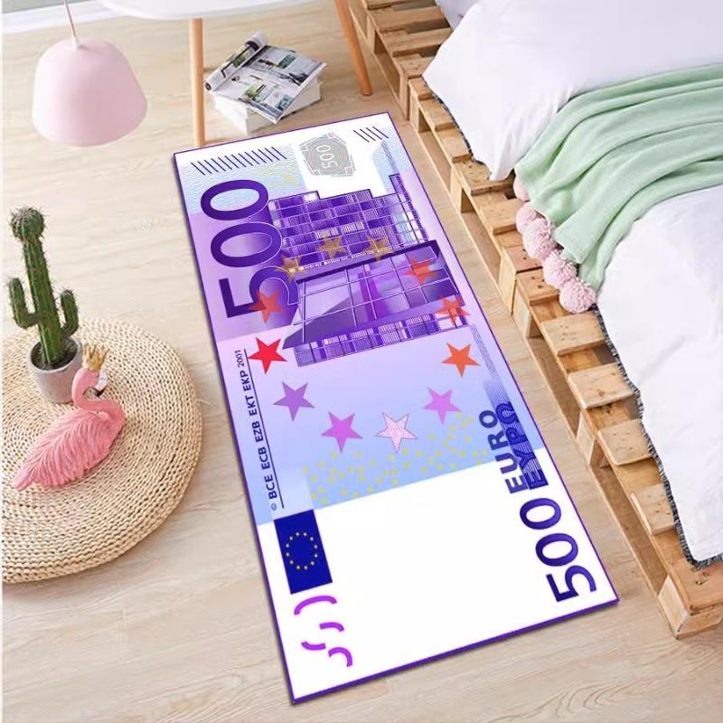 US Dollar Print Kitchen Mat - American Currency Design Carpet with Greenback Pattern for Home Living Room Bedroom Home Decor