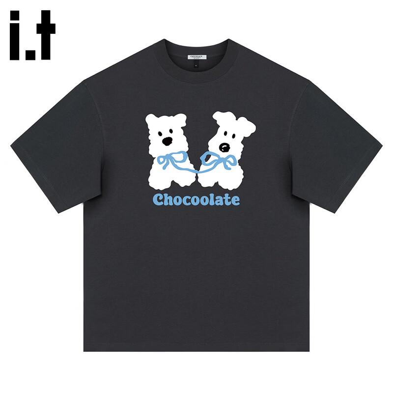 :CHOCOOLATEit Unisex Cooling Dog Print T-Shirt S