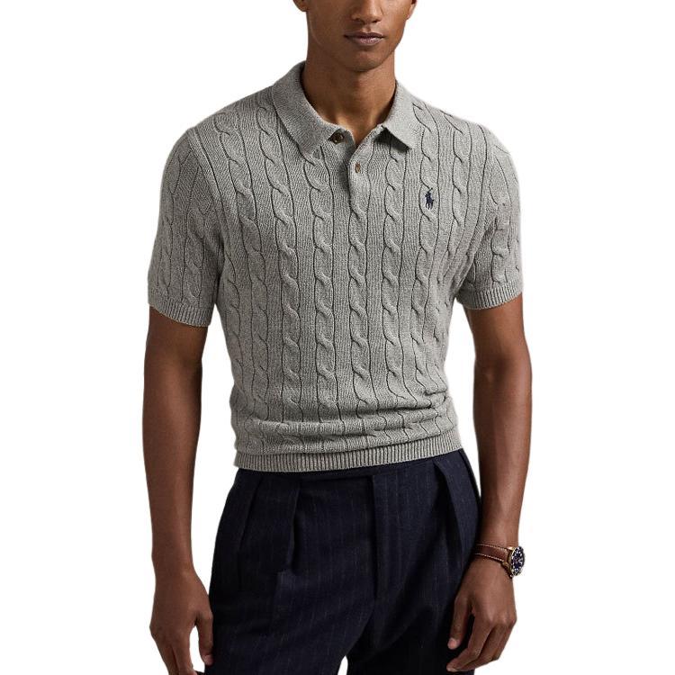 Polo Ralph Lauren Polo tričko Pánské Šedé MNPOSWE1N820042-GREY