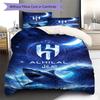Al-Hilal Saudi FC Pattern Bedding,Quilt Set Quilt Cover Pillowcase Home Birthday Gift(1 * duvet cover + 2 * pillowcase, without core)
