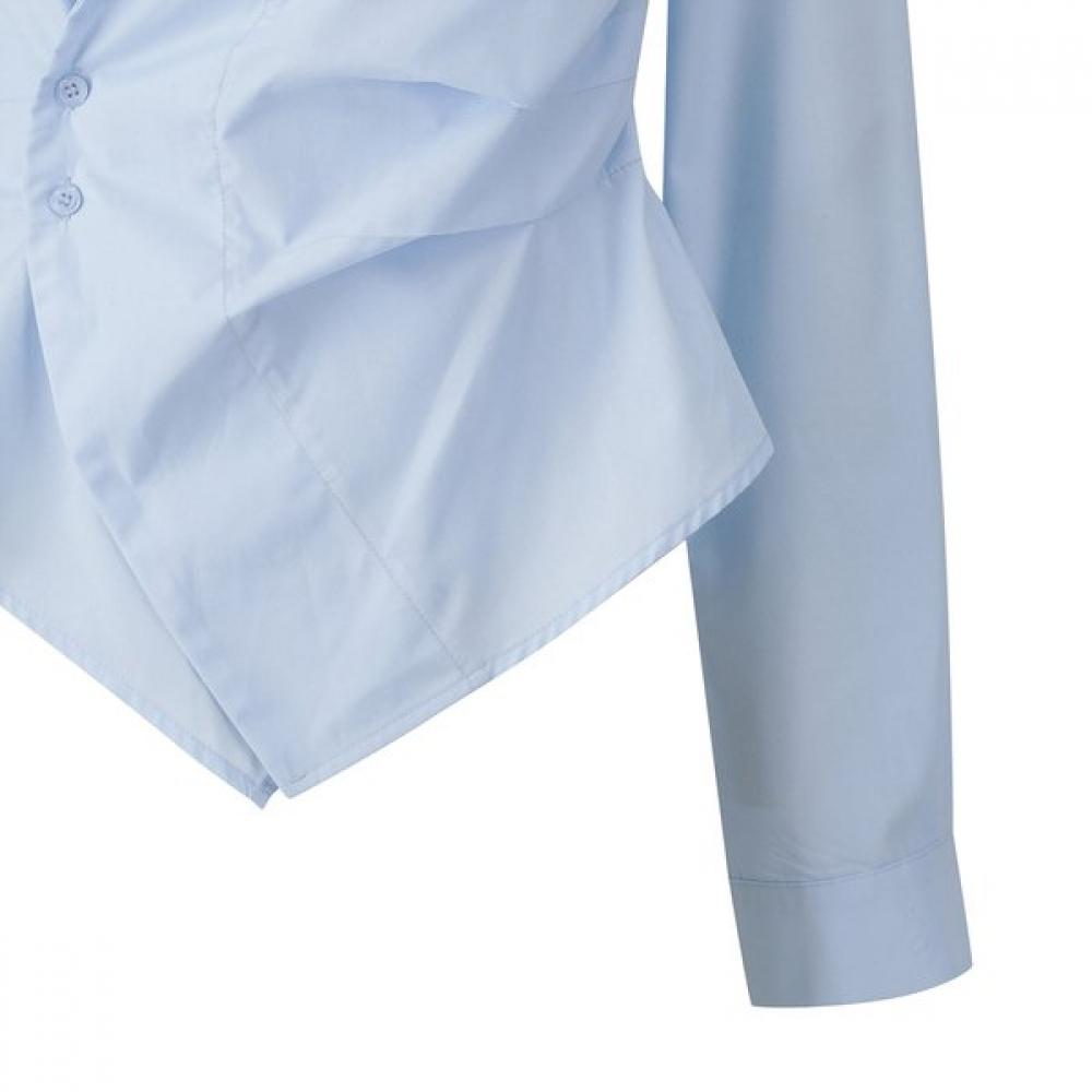 GGPX New York Two Button Wrap Collar Blouse Gq1sh011f
