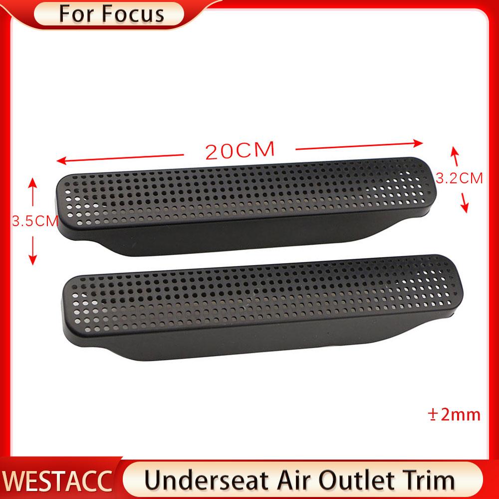 2 adet Araba Hava Firar Çıkışı Izgarası Koltuk Altında Ford Focus 3 için MK3 2015 2016 2017 2018 Klima Kanalı Kapağı Trim