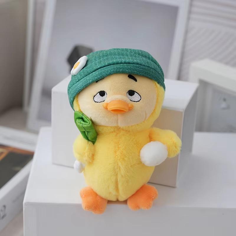 1 llavero de peluche con colgante pequeño de patito, llavero de muñeca, juguetes, bolsas, fundas para teléfono, decoraciones colgantes, regalo de cumpleaños