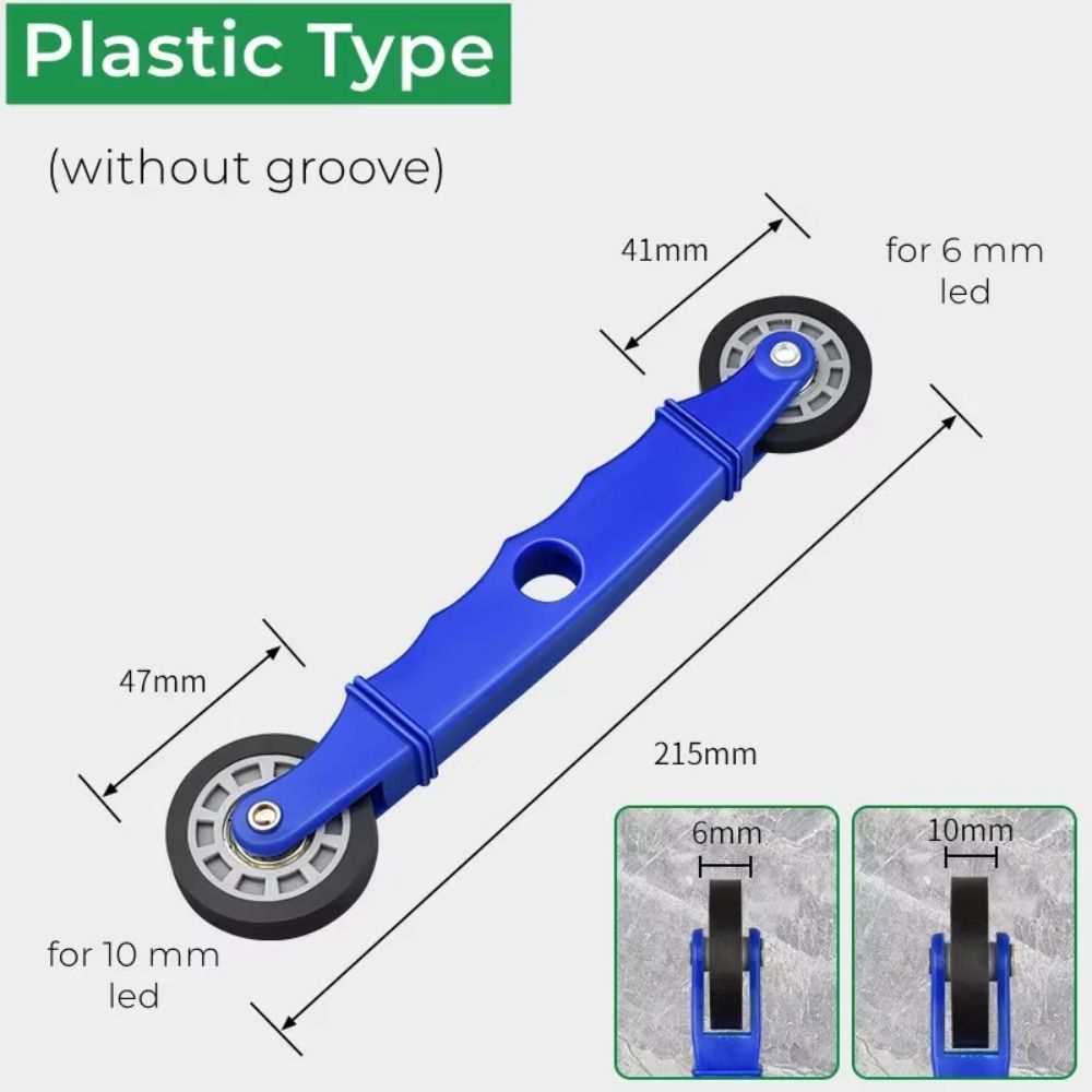 Rubber Wheel Handle Roller Repair Tool Double-Head Window Screening Install Tool Fixed Auxiliary Tools Pressure Pulley