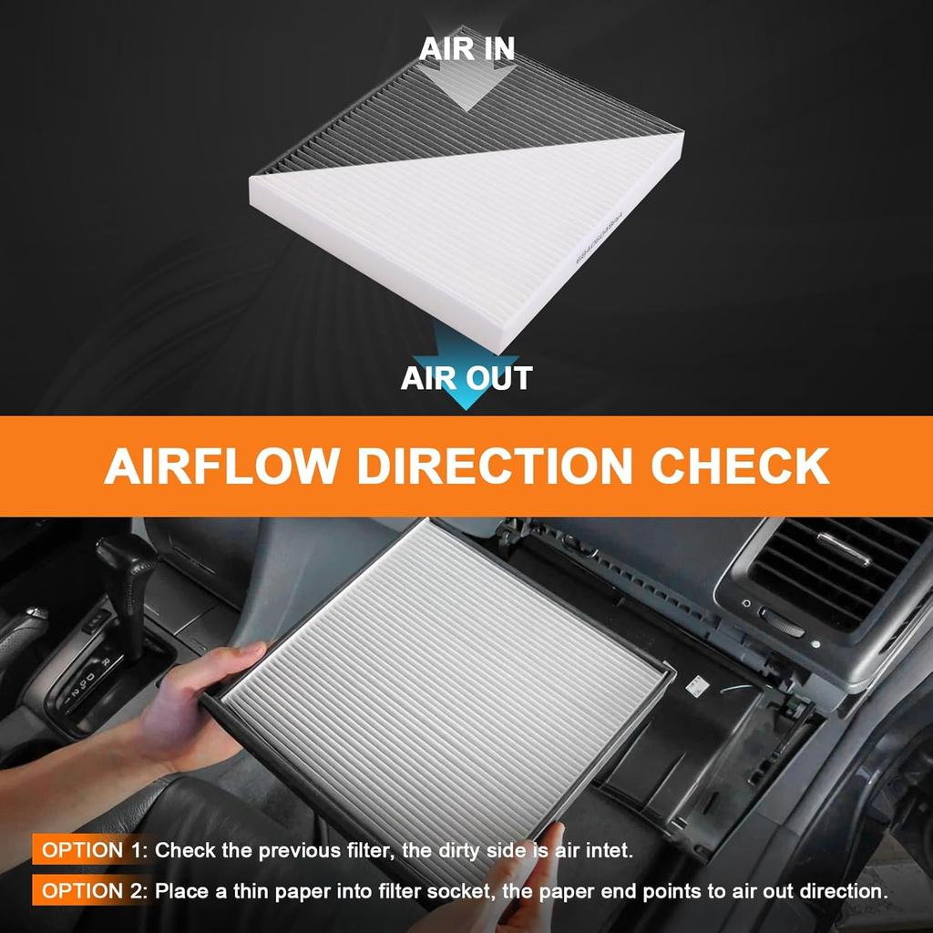 Ram Cabin Air Filter & Filter Access Door Kit Compatible With Dodge Ram 1500 2500 3500 Avenger Caliber Journey Compass Patriot Chrysler 200