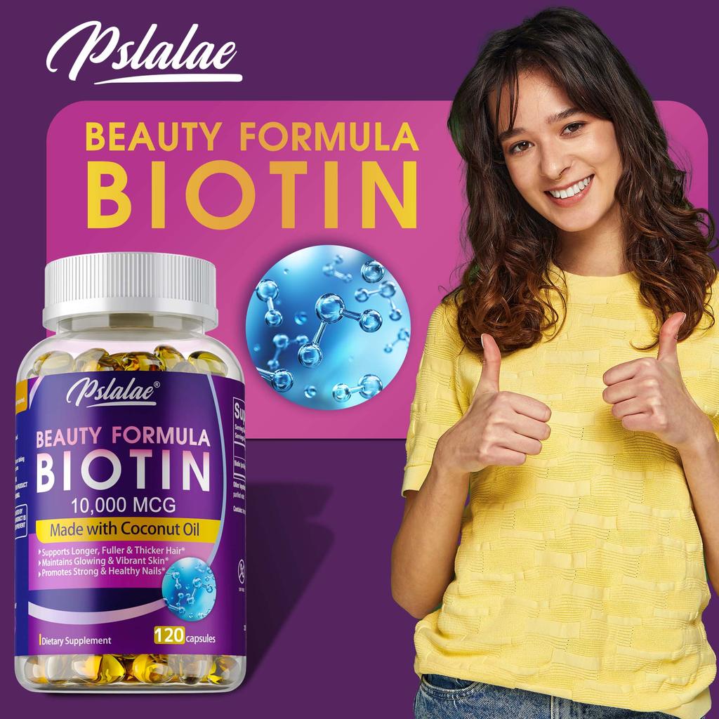 Biotin 10000 mcg - Udržujte pružnost pokožky a podporujte zdravý růst vlasů