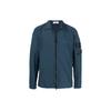 Ss22 Solid Color Side Label Zip Jacket Men Jacket Blue 761510502-V0024