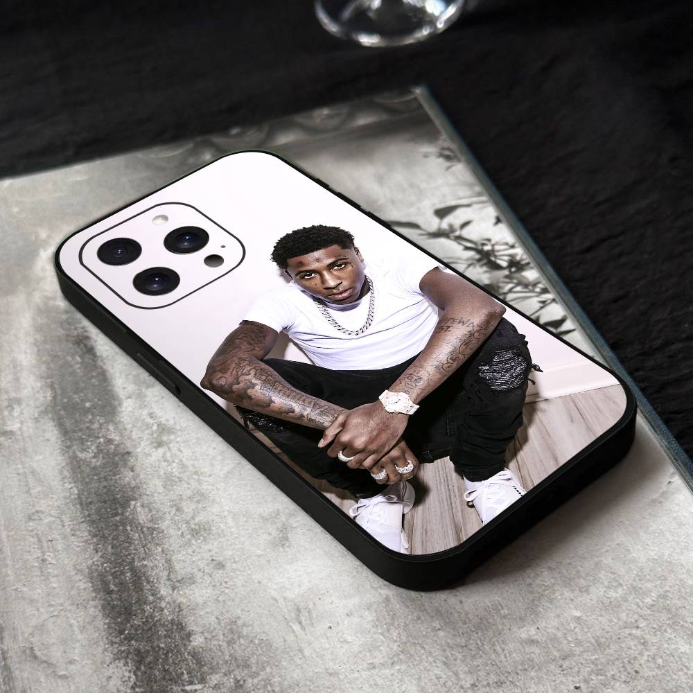 Rapper YoungBoy Never Broke Again Phone Case Black Silicone Soft Shell For IPhone 17 16 15 14 13 12 11 Air Pro Max Plus Hot Sale