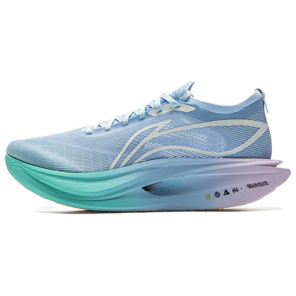 New LiNing Flyco 5 ELITE Cushioning, Slip Resistant, Abrasion Resistant, Rebound Low Top Racing Running Shoes Unisex Blue ARMV003-14