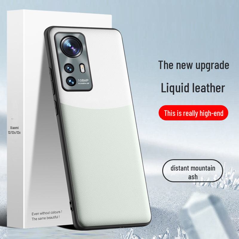 Xiaomi 12 Liquid Leather Handyhülle: Fallschutz, Bewuchsschutz, 1-teiliges Schiff.