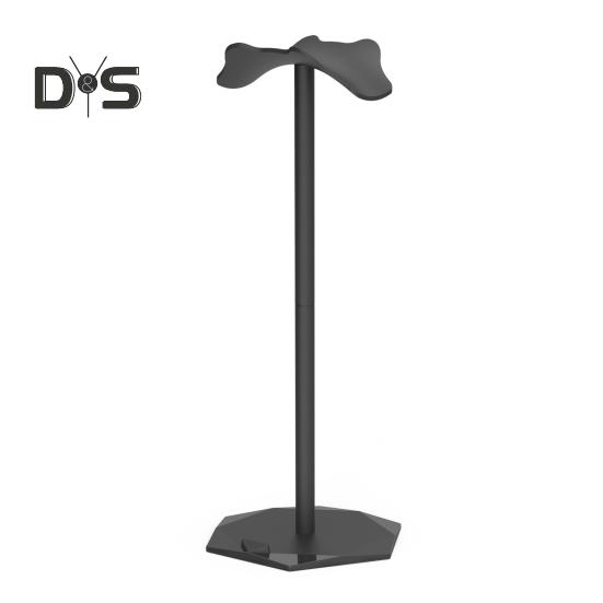 

Подставка для игровой гарнитуры, настольный органайзер с противоскользящим основанием, изогнутая конструкция, высокая устойчивость, универсальный кронштейн для дисплея наушников чёрный