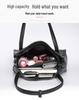 Qian Dian Women's 2025 Fashion Genuine Leather Large Capacity Cowhide Shoulder Crossbody Bag