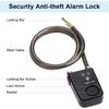 Hollarm Bluetooth Bike Motorcycle Lock Alarm Waterproof Burglar Vibration Bike Alarm Lock System Security Smart APP Control