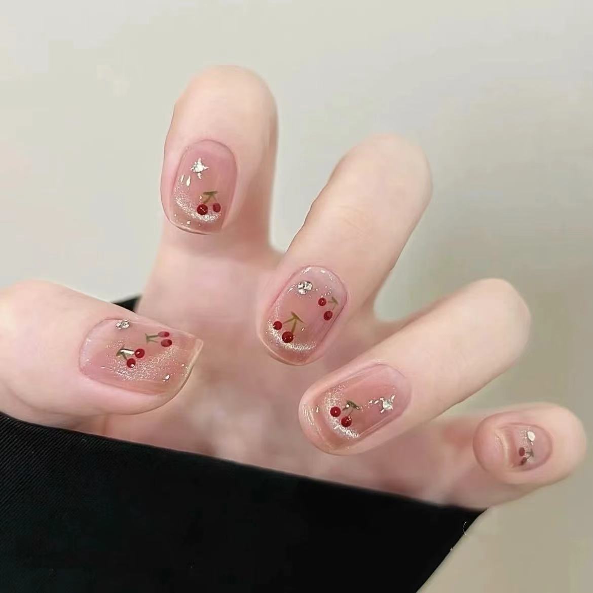 

Чисто ручная работа Фототерапия Носитель Расписанный вручную Вишня Готовое изделие Переиспользованный Патч для нейл-арта Разобран и Вспышка large L