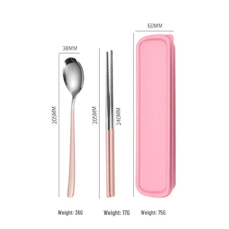 ZISIZ 304 Stainless Steel Travel Cutlery Set