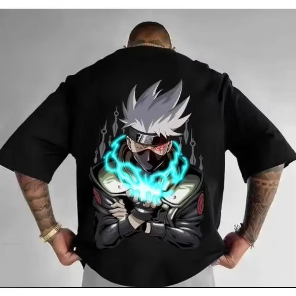 

2026 new Mens and Womens Loose Uzumaki Pure Cotton Printed TShirt Soft and Breathable DropShoulder Short Sleeve Design S