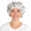 Shower Cap Heat Insulation Aluminum Foil Insulation Hat Elastic Bathing Cap For Women Hair Salon Bathroom Hairdressing Salon