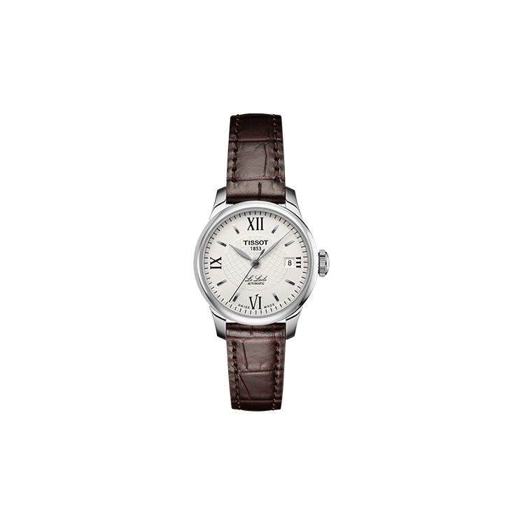 

TISSOT Women s Le Locle Collection Watch T41.1.113.77 White Dial Brown Strap