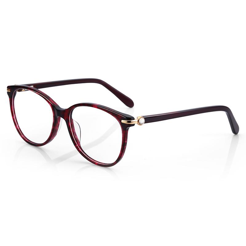 

BLUEMOKY Trendy Acetate Prescription Glasses Women Stylish Design Progressive Optical Eyewear Anti-Blue Light Myopia Eyeglasses Single Version&1.56&None