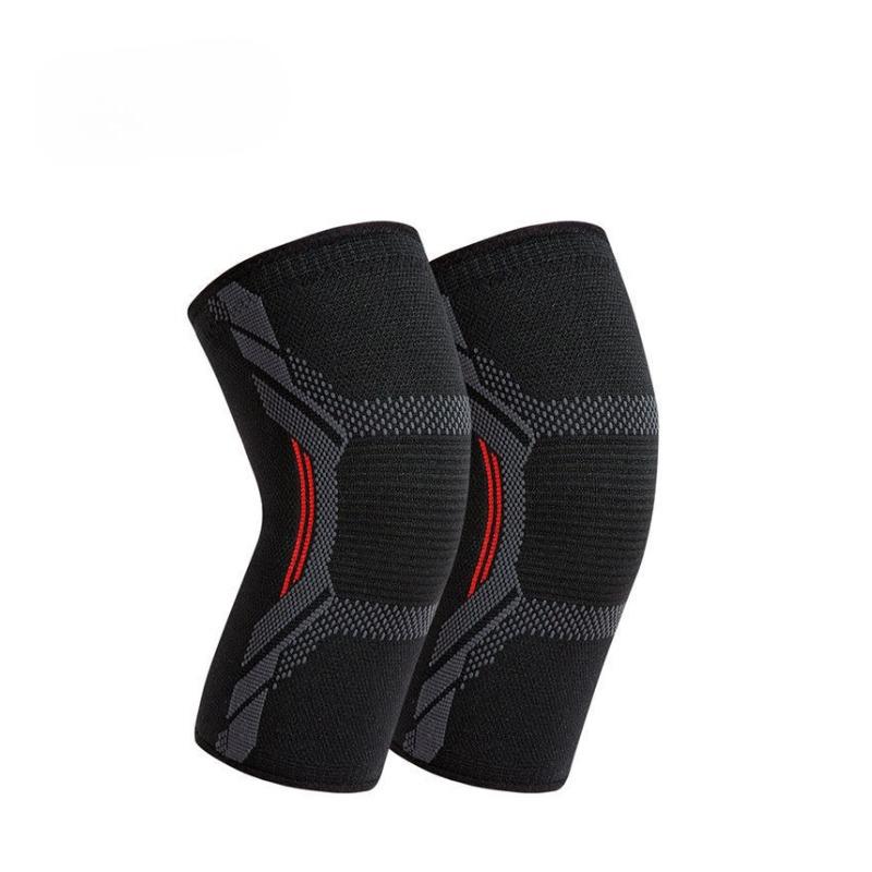 Summer Knitted Nylon Sports Knee Pads for Men and Women Cycling Protective Gear  Running Skipping Rope Fitness Thin Warm and Breathable Leggings