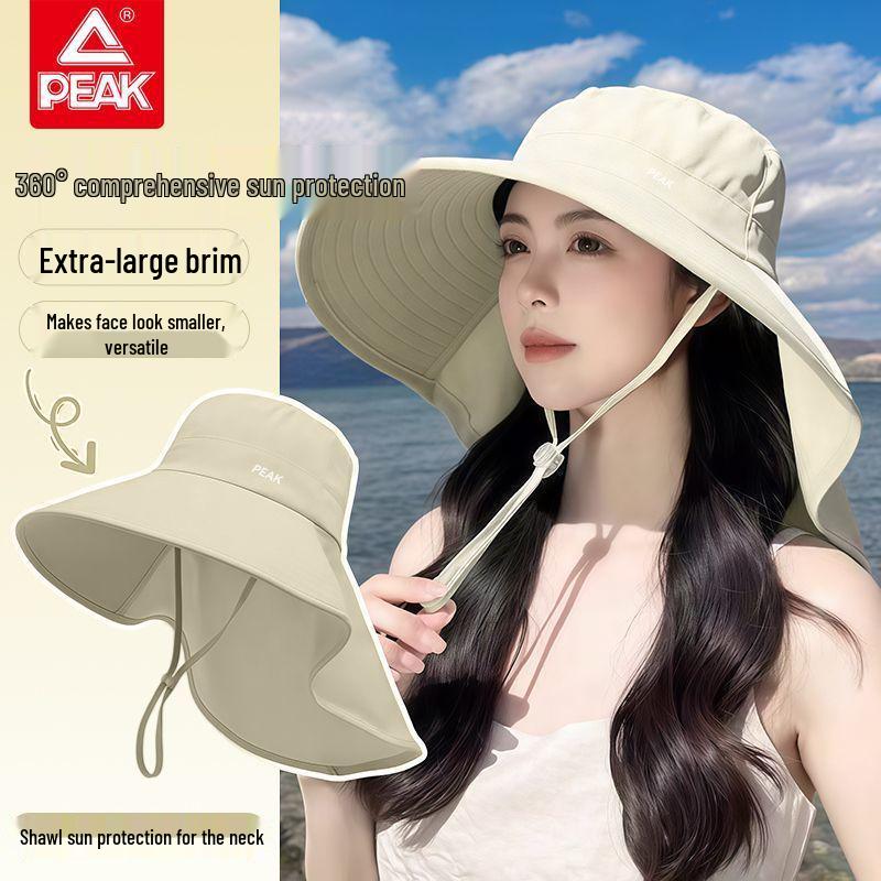PEAK Sun Protection Hat - Large Brim UV Shield with Neck and Face Cover for Climbing and Outdoor Use