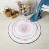 Colorful Geometric Printed Carpet Nordic Style Living Room Chair Computer Floor Mat Non-slip Home Round Bedroom Mat