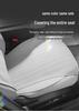 Universal Suede Seat Cushion Cover for Geely Galaxy L7 - Four Seasons, Half-Wrapped, Perforated Design