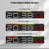 Digital LED Alarm clock with Colorful Music Rhythm Pickup Lighting Bar. Gift Table Clock for Home Decoration2
