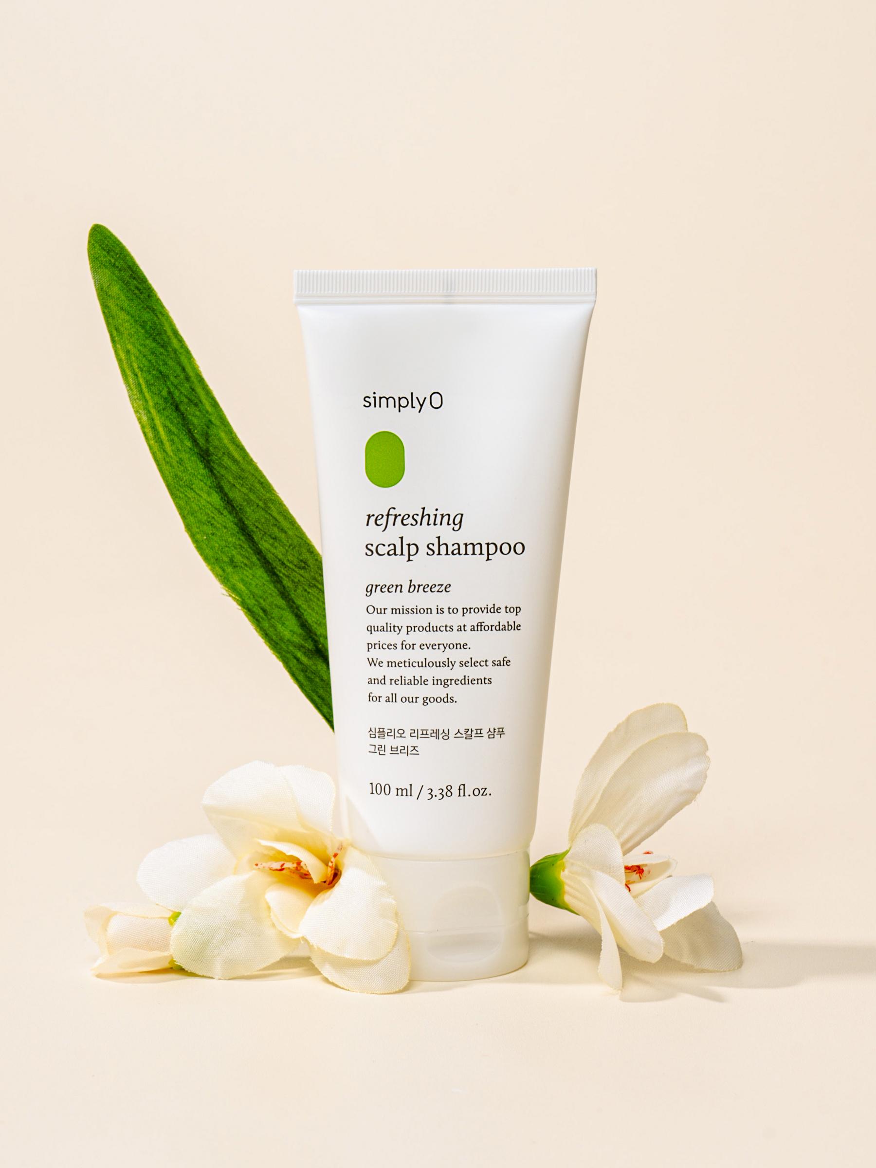 

Simplio Refreshing Scalp Shampoo 100ml - Green Breeze Scent 1ea