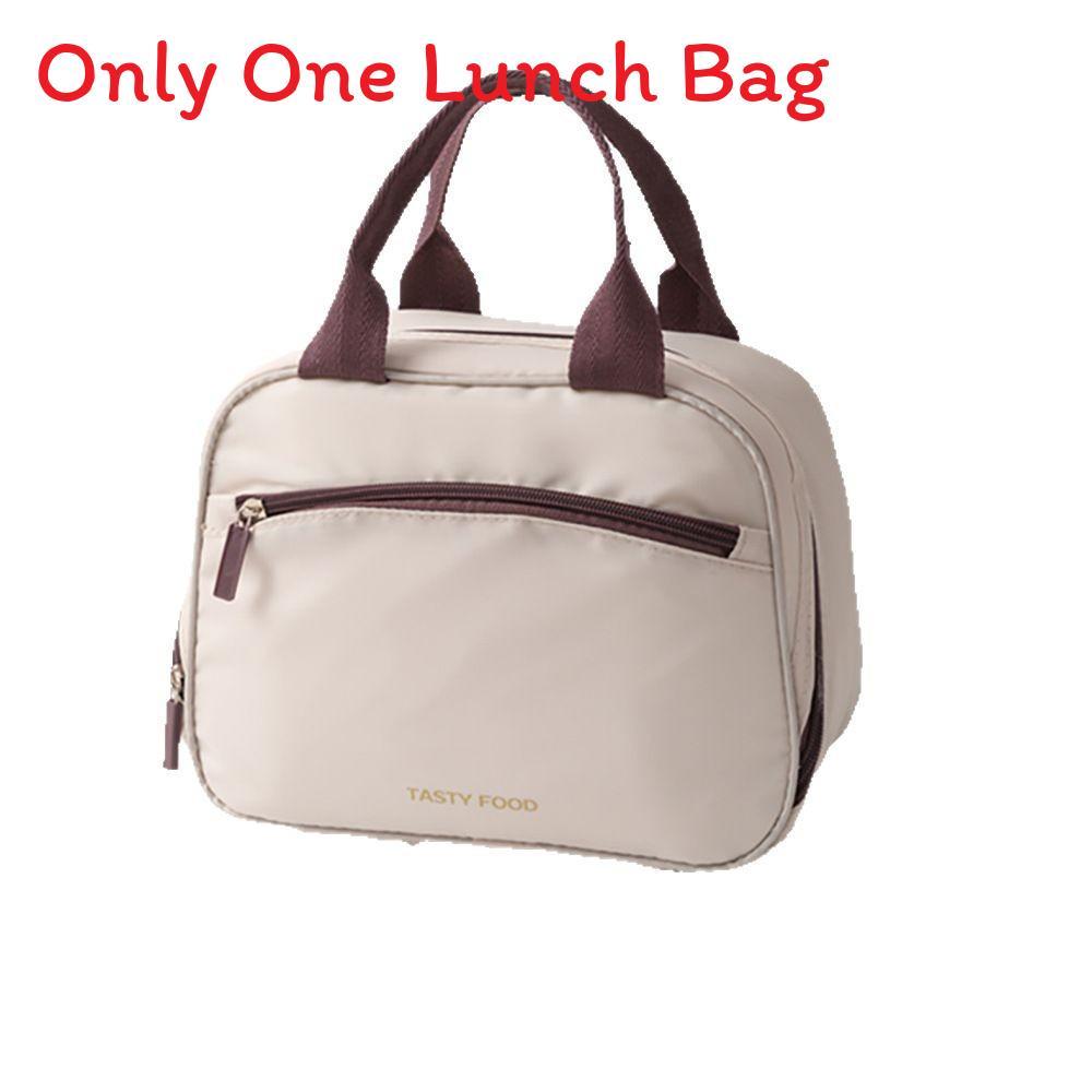 

Simple Versatile Modern Oxford Insulation Lunch Tote For Commuters And Students