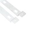 2 sets Stainless Steel Bird House Hanger Bracket Rust Resistant Silver Bird House Mounting Bracket Hole Design
