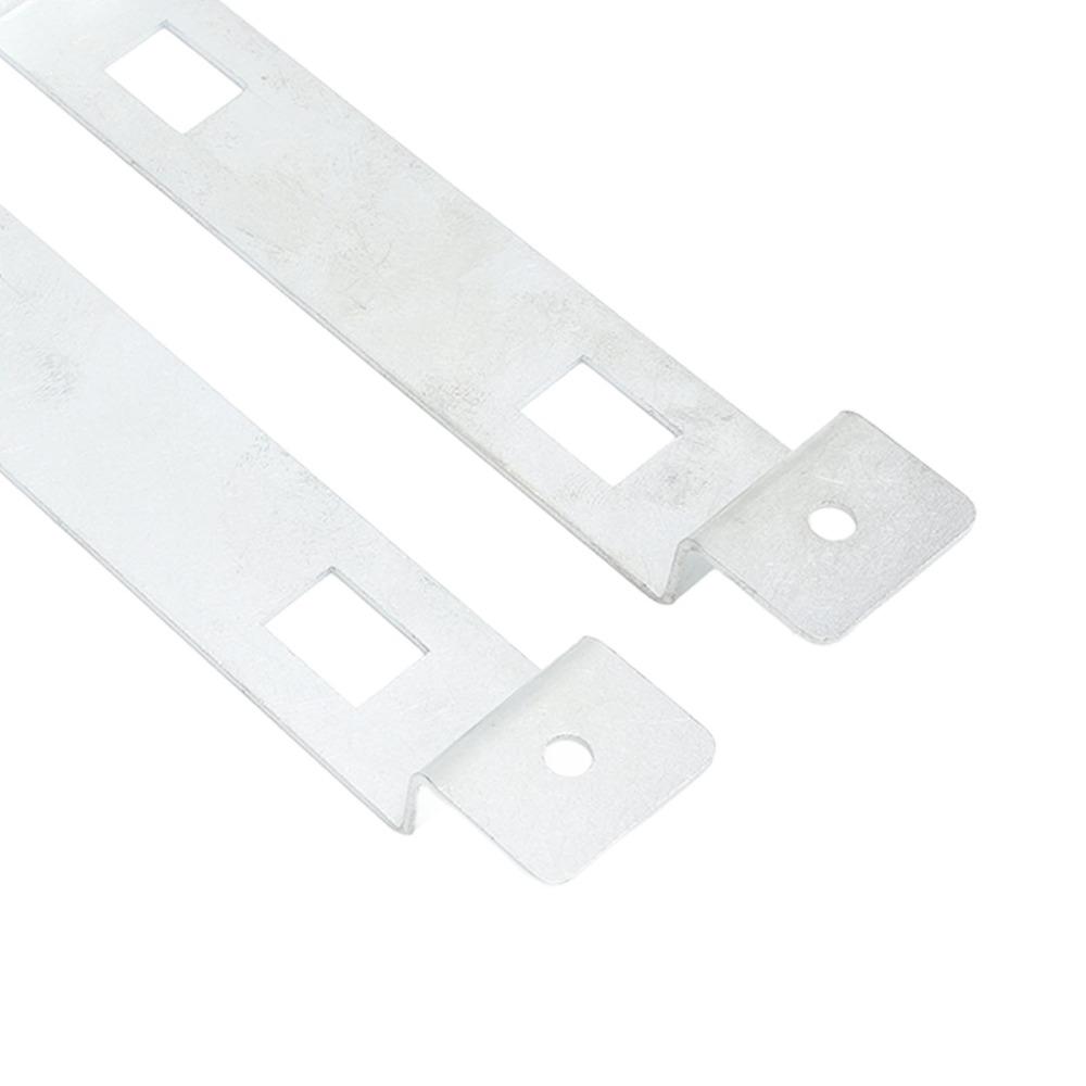2 sets Stainless Steel Bird House Hanger Bracket Rust Resistant Silver Bird House Mounting Bracket Hole Design