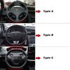 for Peugeot 3008 2007~2023 T84 P84 DERMAY Car Steering Wheel Cover Silica Gel PU Leather Non-slip Massage Auto Accessories