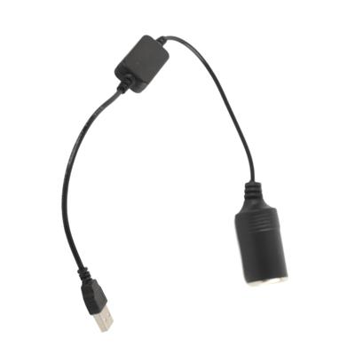 Porta USB para tomada de isqueiro de carro de 12 V fêmea conversor adaptador cabo