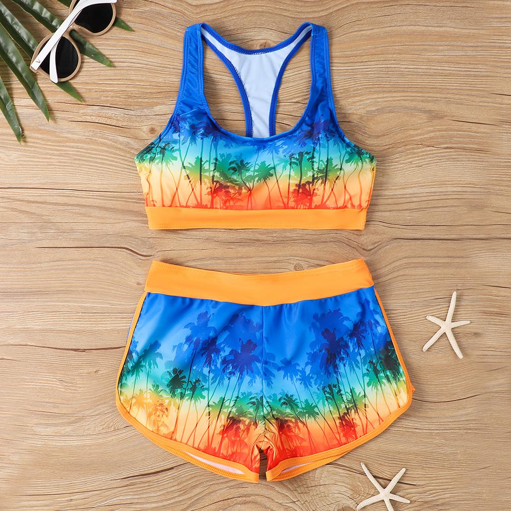 Costume da bagno con top a tubo Costumi da bagno da donna Bikini sexy Set Due pezzi Bikini a vita alta Costume da bagno a righe Biquini femminile