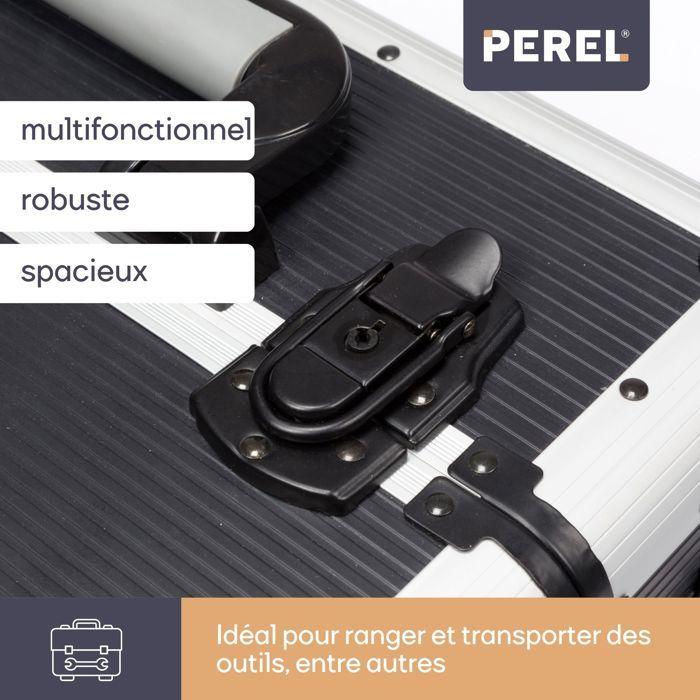 Mallette Trolley - VELLEMAN - Aluminium - Noir - 370 x 270 x 670 mm - Mixte