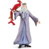 Dumbledore and Fawkes Figurine, Harry Potter, for Children Aged 6 and Over, Schleich 42637 Harry Potter, Wizarding World Universe