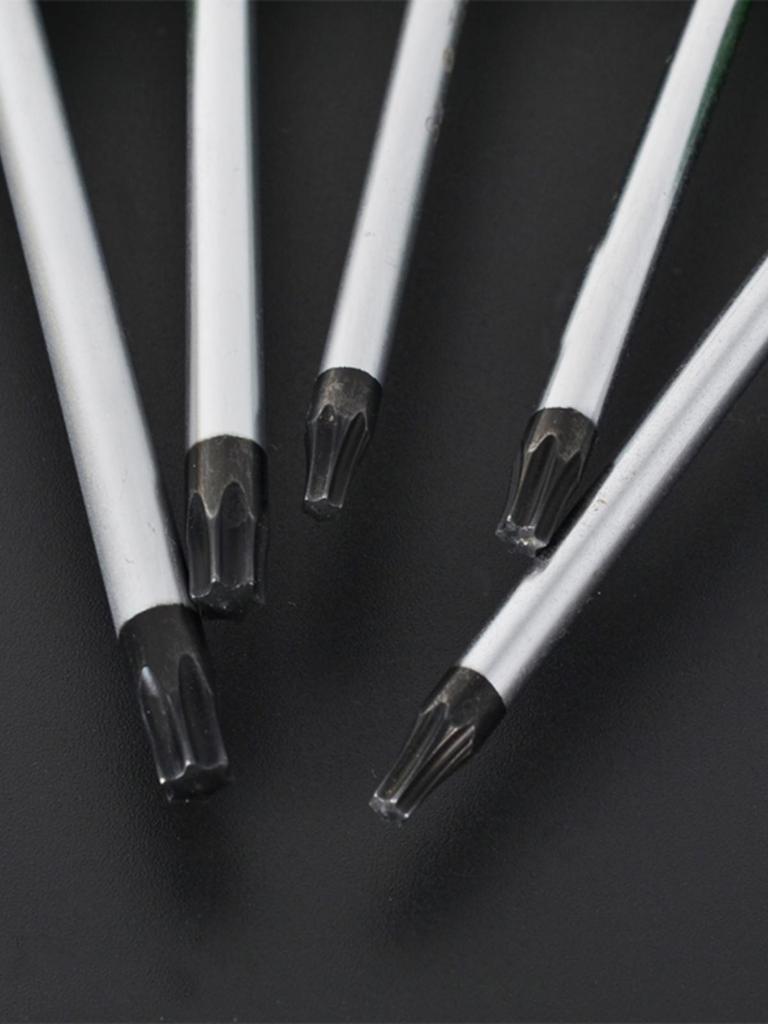 Plum Cross, Star, Spline, Hex Screwdriver Set: T15, T20, T25, T27, T30, T40