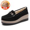 Autumn muffin shoes women's fashion platform versatile mother shoes one pedal non-slip casual women's shoes