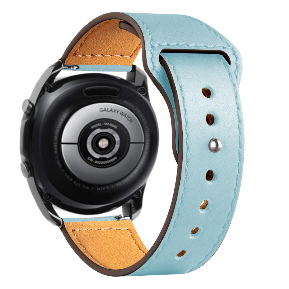 20mm 22mm watch Straps For Samsung Galaxy watch 7 FE 6 5 pro/4 Classic Leather bracelet amazfit bip/Huawei GT/2/3 Pro 4 5 6 band