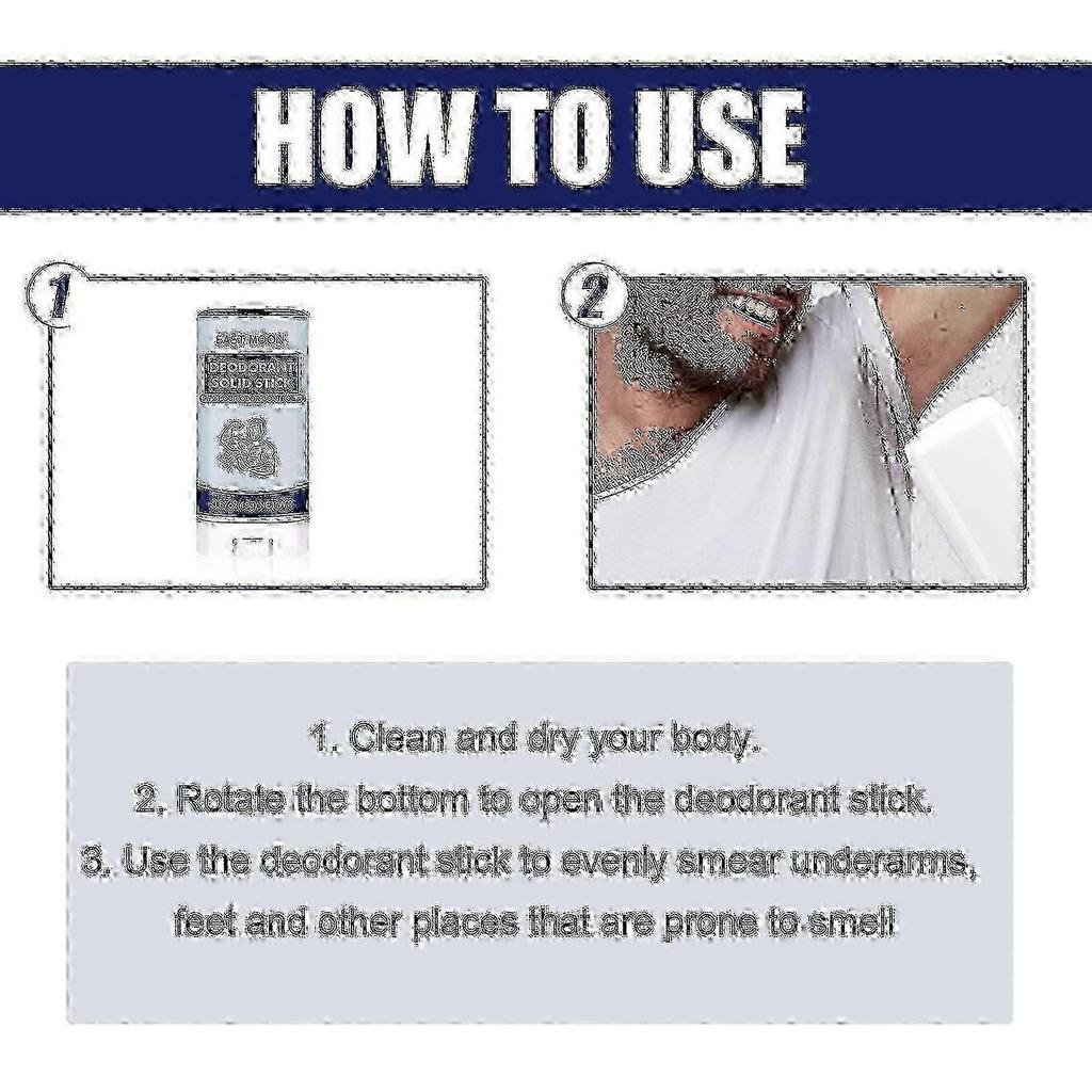 Men's Long-Lasting Deodorant Stick for Armpit Odour Control & Dry Comfort 25-26