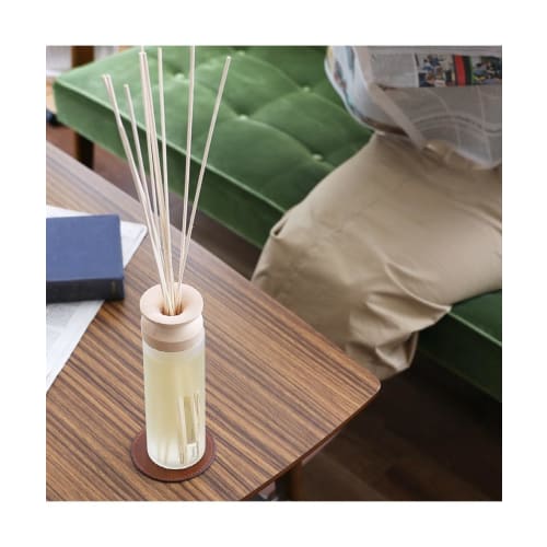 Mercyu Nordic Collection Reed Diffuser MRU-80 (Sea Island Cotton) Long-lasting (6 Months) with Coaster, Interior Decor, Gift