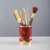 Premium Brass Tea Ceremony Set 6-Piece Grooming Tools Kung Fu Service With Lacquered Finish