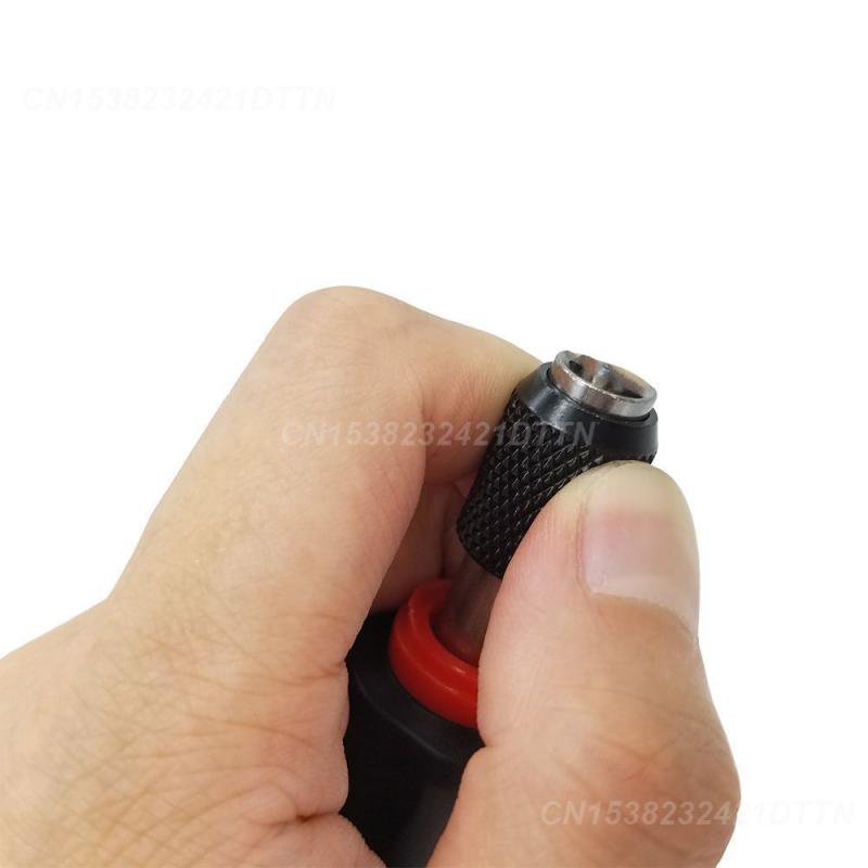 1/2PCS Suporte de chave de fenda destacável Cabo vermelho Cabeça de chave de fenda Cabo Ferramentas manuais Cabo de borracha Cabo magnético de chave de fenda