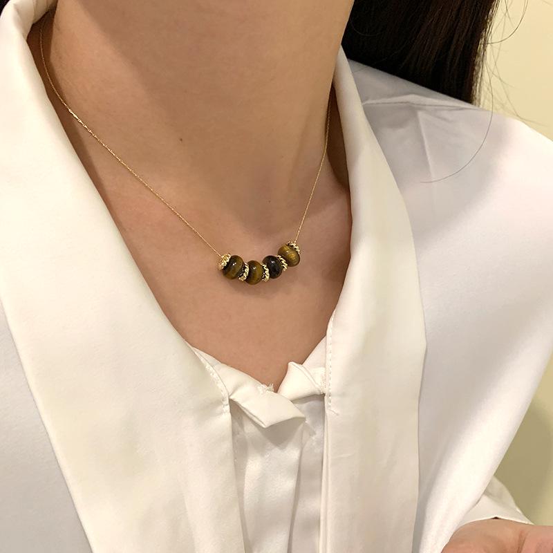 Mellerd Tiger's Eye Ear Cuffs: Luxury Vintage Spliced Circle Earrings